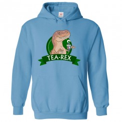 Funny Tea Rex Serving Tea Dinosaur TeeRex Design Hoodie